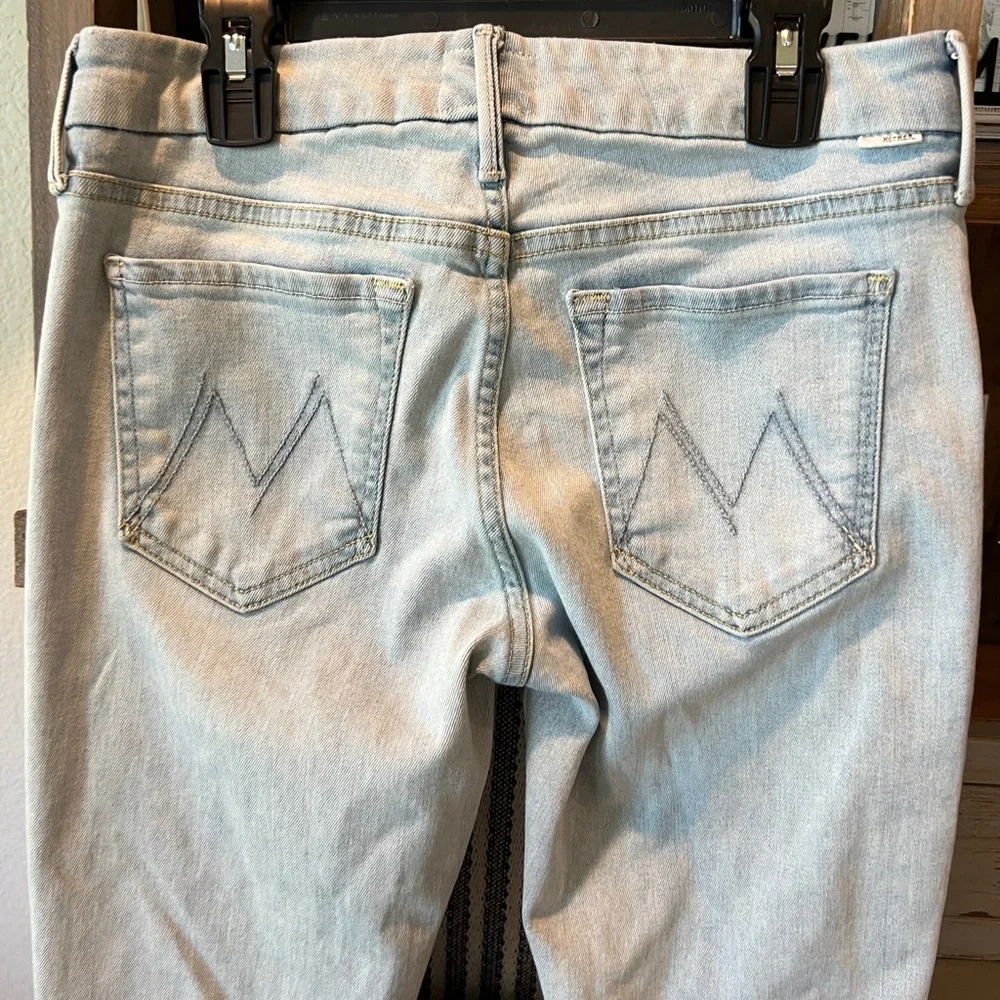 MOTHER X candice women’s The Looker ankle fray in Angel with 100 wings size 27